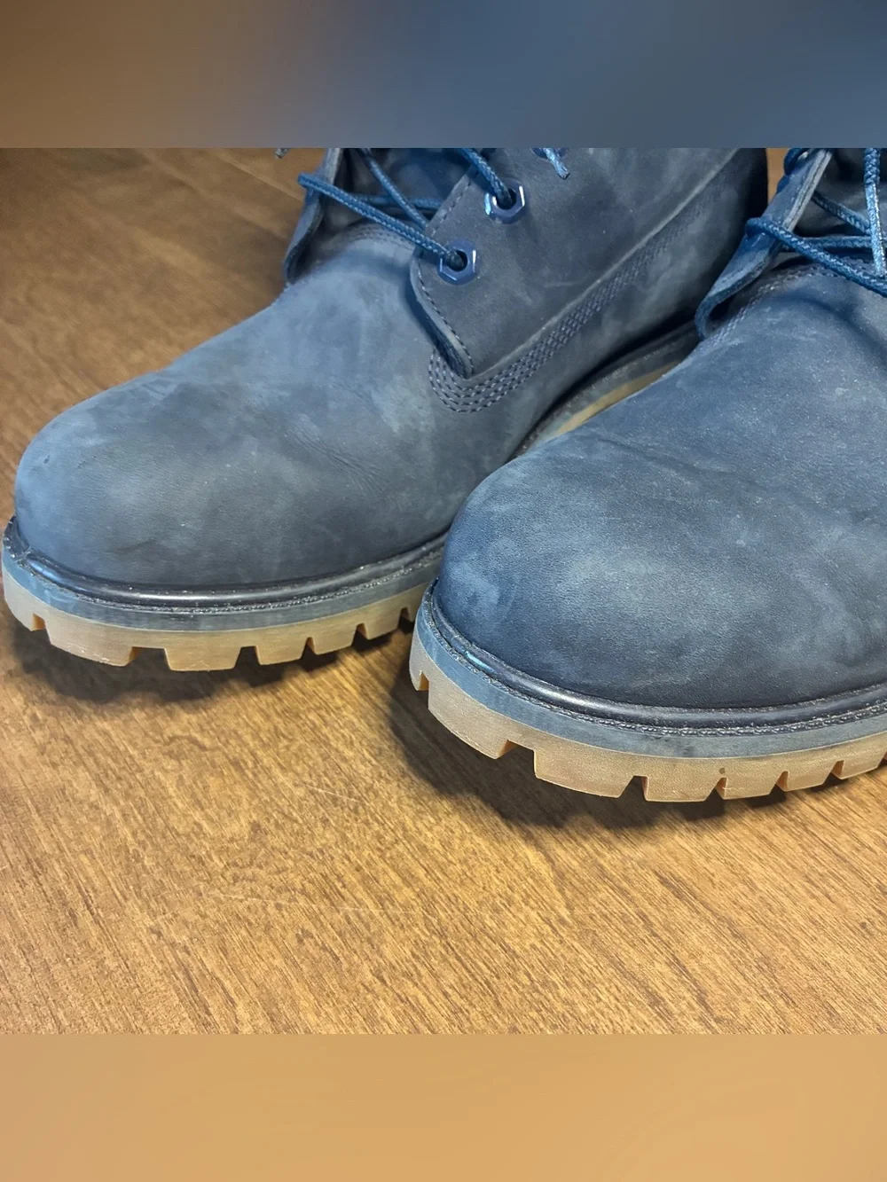 Timberland Boots Men’s Size 10.5 Navy Blue 6 Inch Lace Up Classic Adult 400 Gram